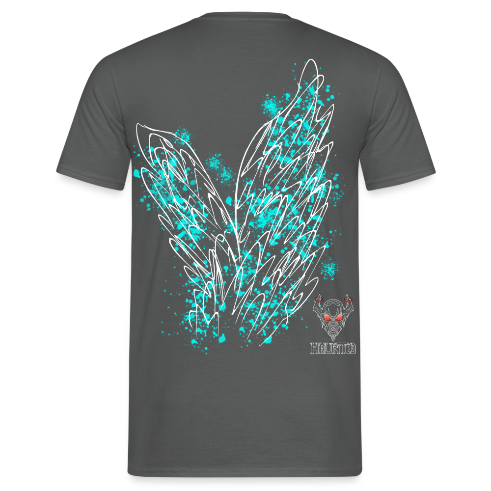Men T-Shirt Aqua Wings - Anthrazit