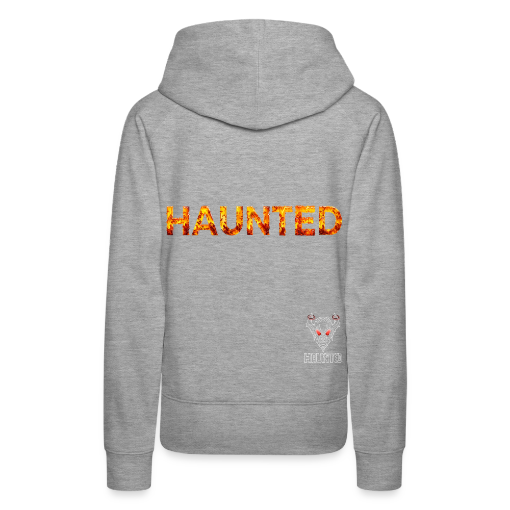 Women Hoodie Amber Flame Essence - Grau meliert