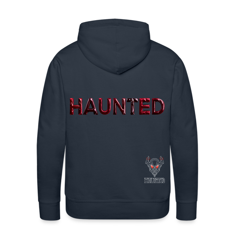 Men Hoodie Crimson Velvet Glow - Navy