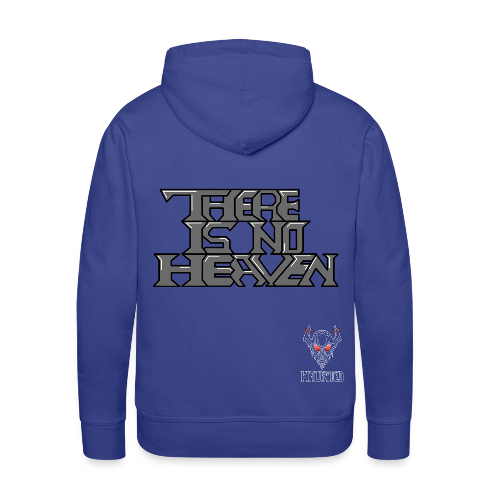 Men Hoodie There Is No Heaven Text - Königsblau