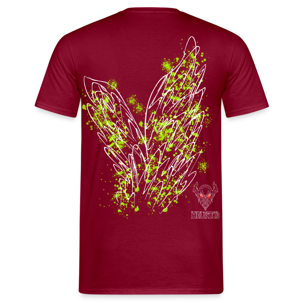 Men T-Shirt Poison Green Wings - Ziegelrot