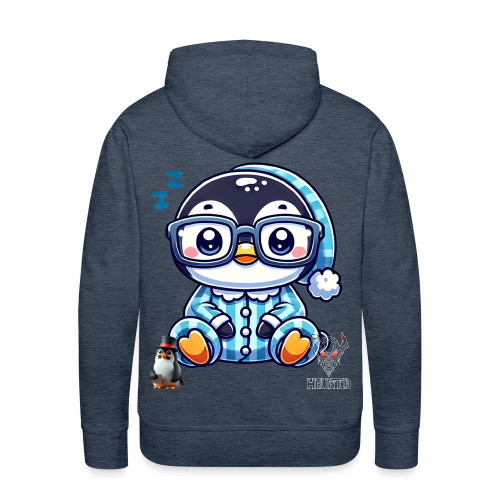 Men Hoodie KasPenguin in Pyjama - Jeansblau