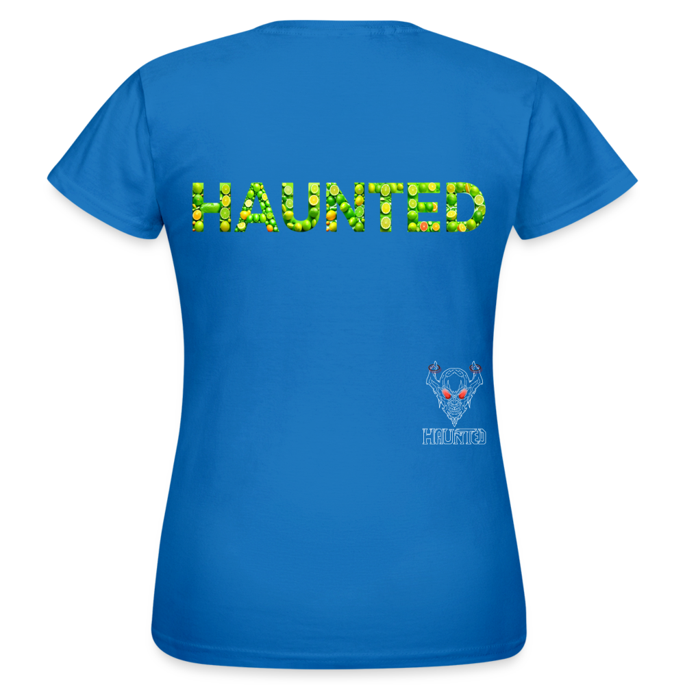 Women T-Shirt Citrus Burst Splash - Royalblau