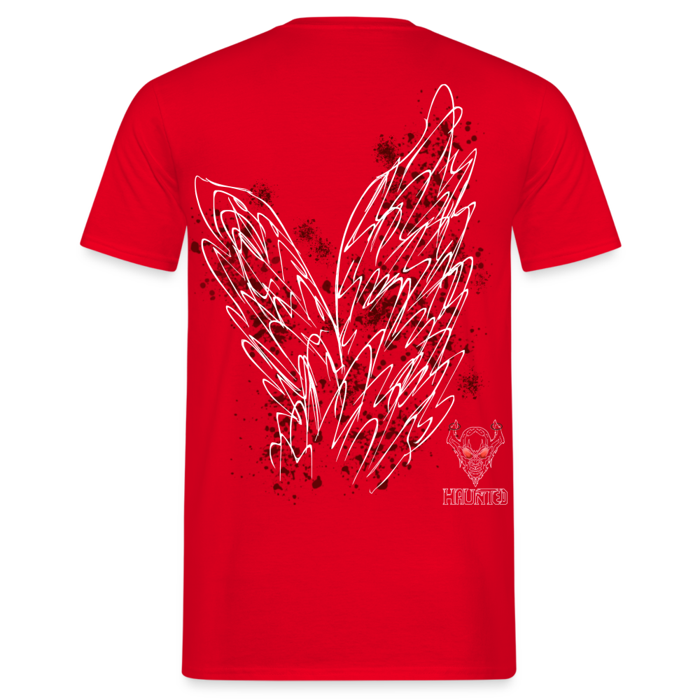 Men T-Shirt Dark Red Wings - Rot