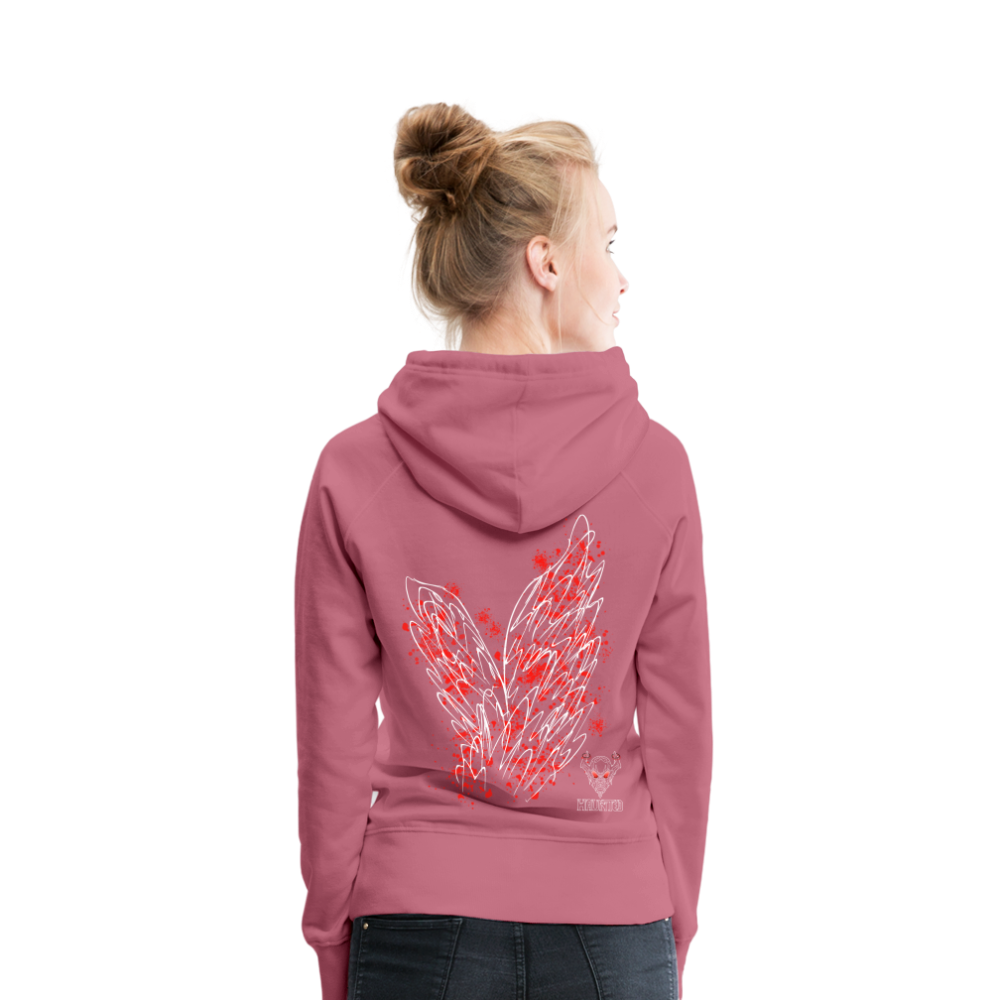 Women Hoodie Red Wings - Malve