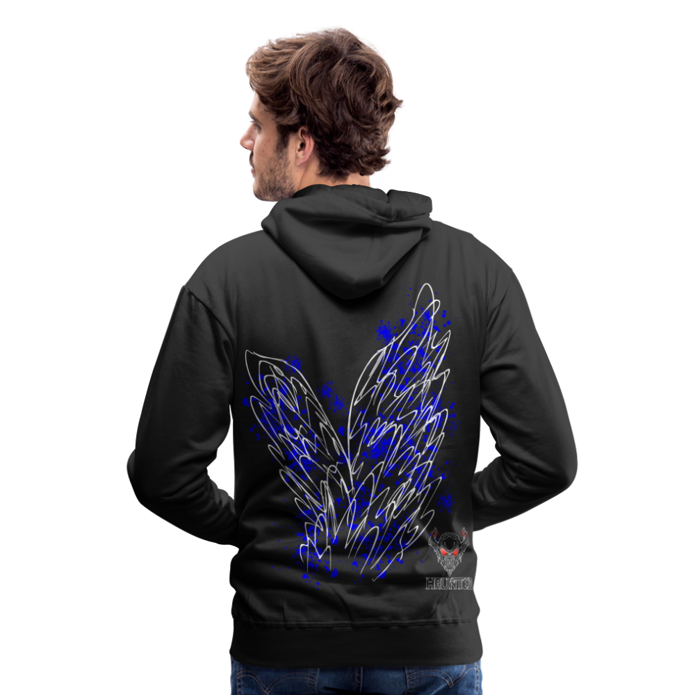 Men Hoodie Blue Wings - Schwarz