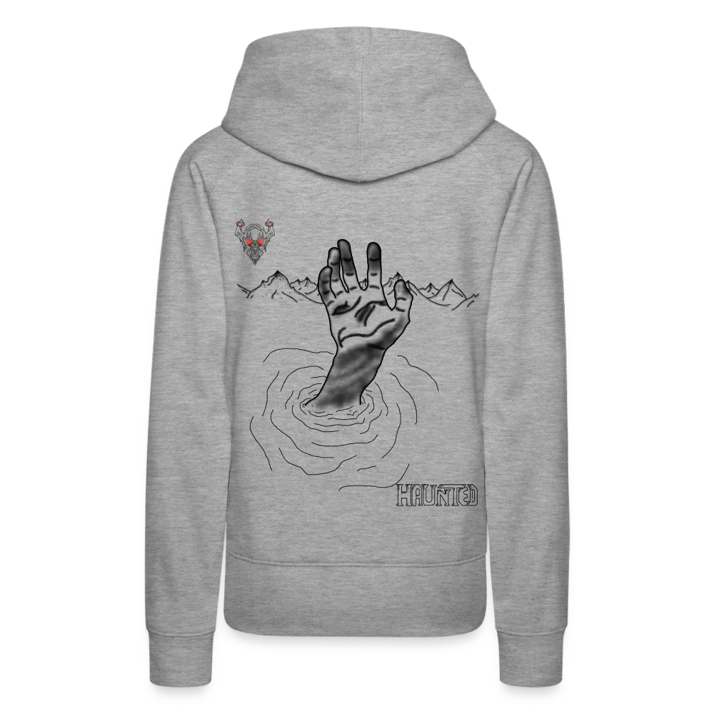 Woman Hoodie Drowning - Grau meliert