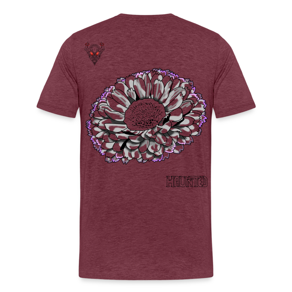 Man T-Shirt Calendula Fade - Bordeauxrot meliert