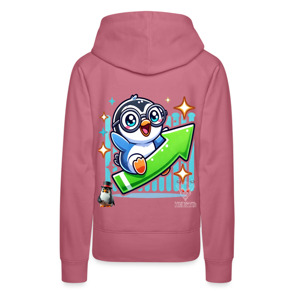 Women Hoodie KasPenguin Riding the Trend - Malve