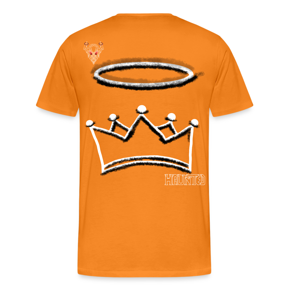 Man T-Shirt Crown and Ring Light - Orange