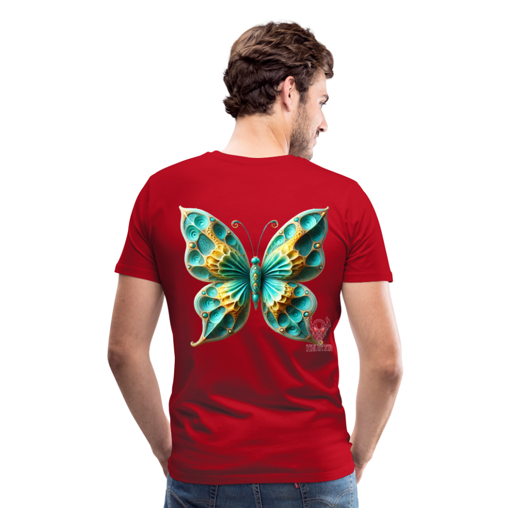 Men T-Shirt Aqua Wing Symphony - Rot