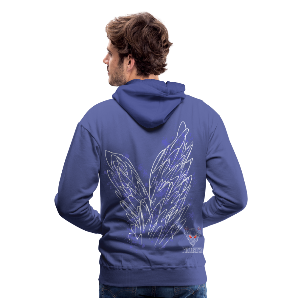 Men Hoodie Light Blue Wings - Königsblau