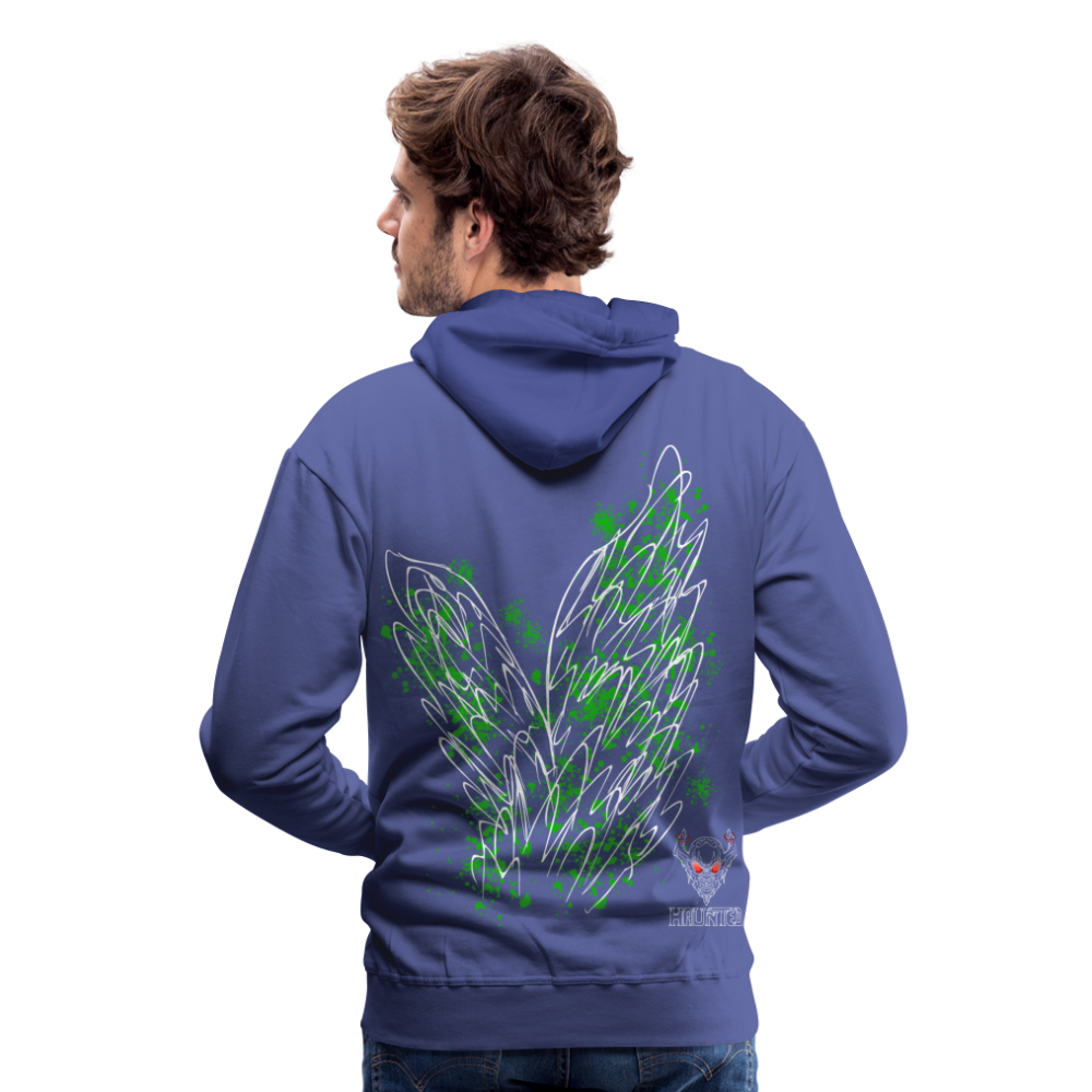 Men Hoodie Green Wings - Königsblau