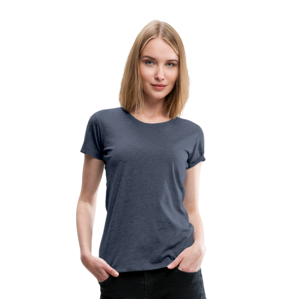 Women T-Shirt Deamon Black - Blau meliert