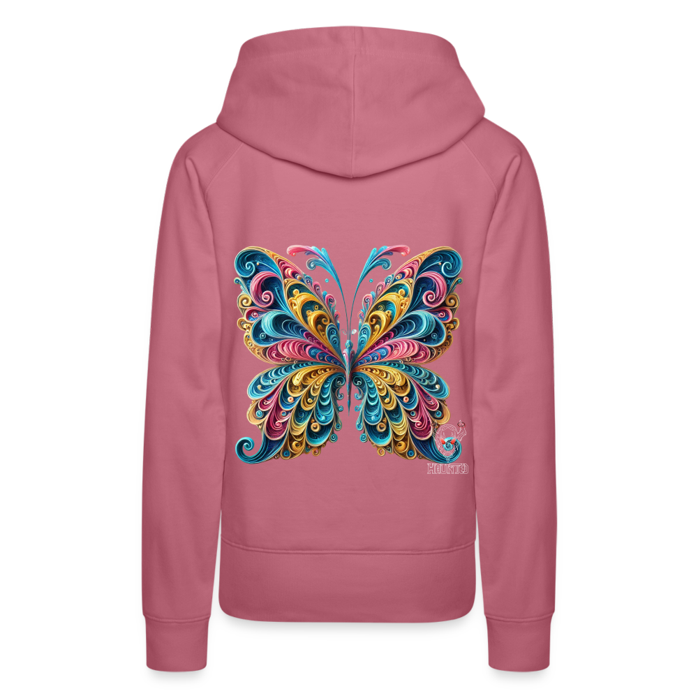 Woman Hoodie Whimsical Butterfly Harmony - Malve