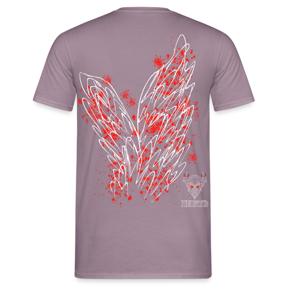 Men T-Shirt Red Wings - Lilagrau