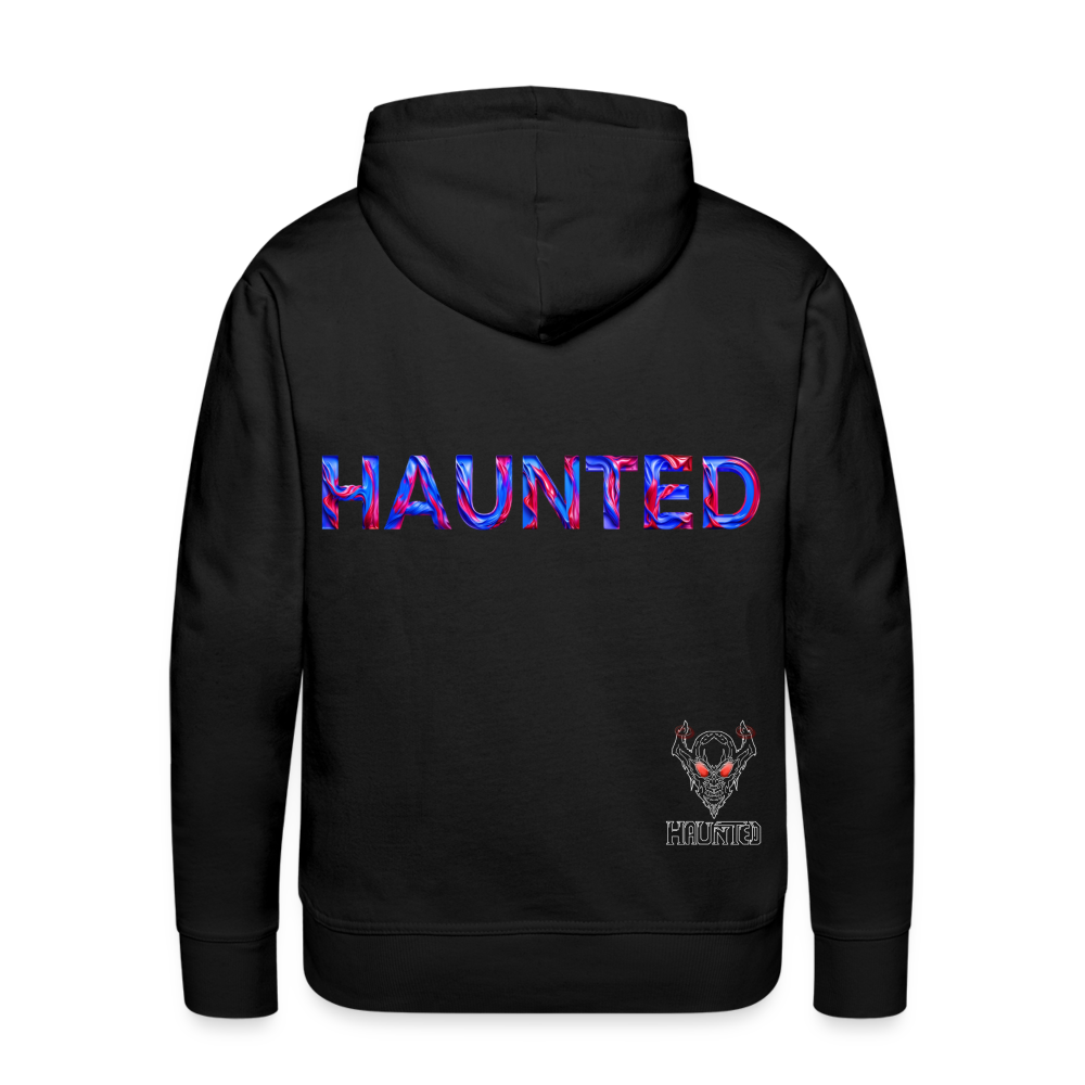 Men Hoodie Cosmic Flame Surge - Schwarz