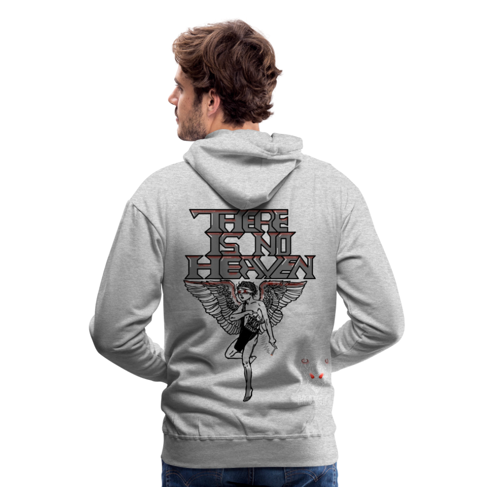 Men Hoodie There Is No Heaven bloody - Grau meliert