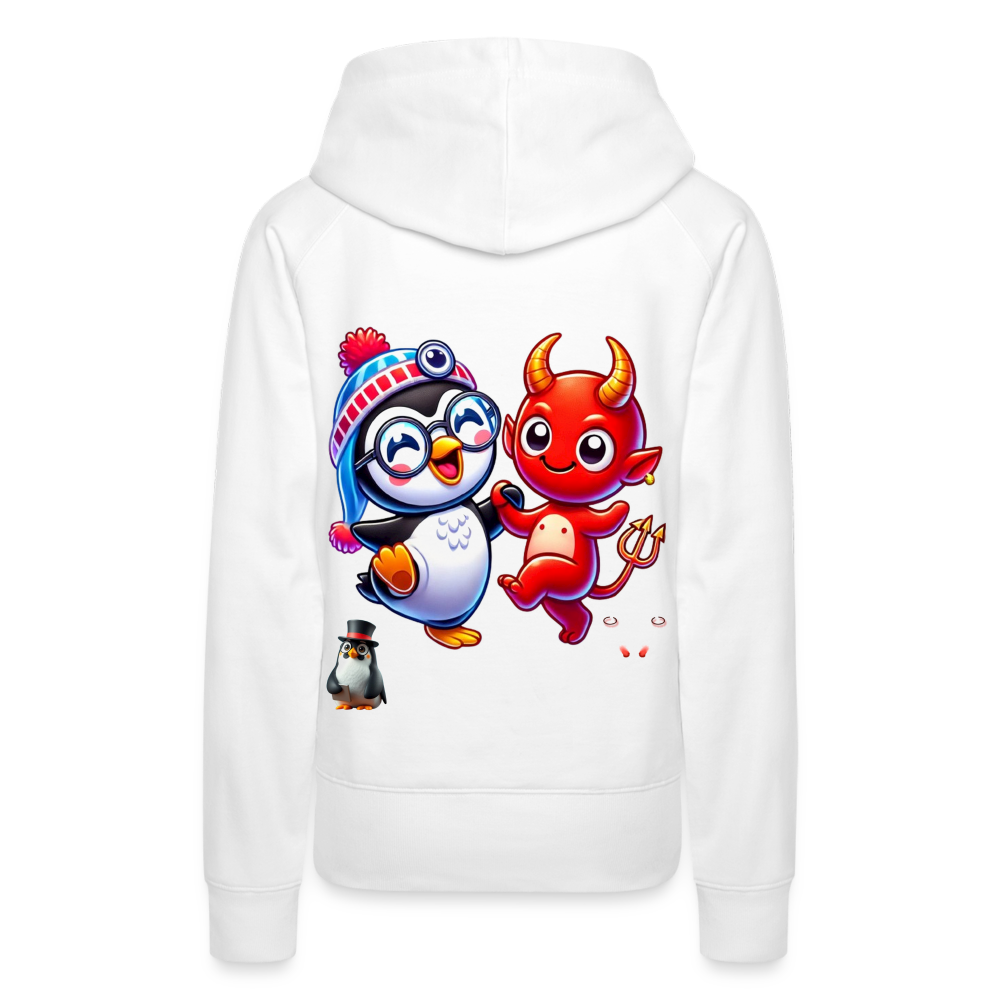 Women Hoodie Dancing with Devil - Weiß