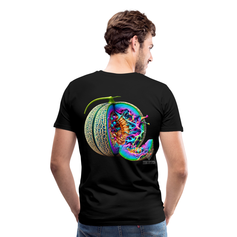 Men T-Shirt Neon Melon Art - Schwarz