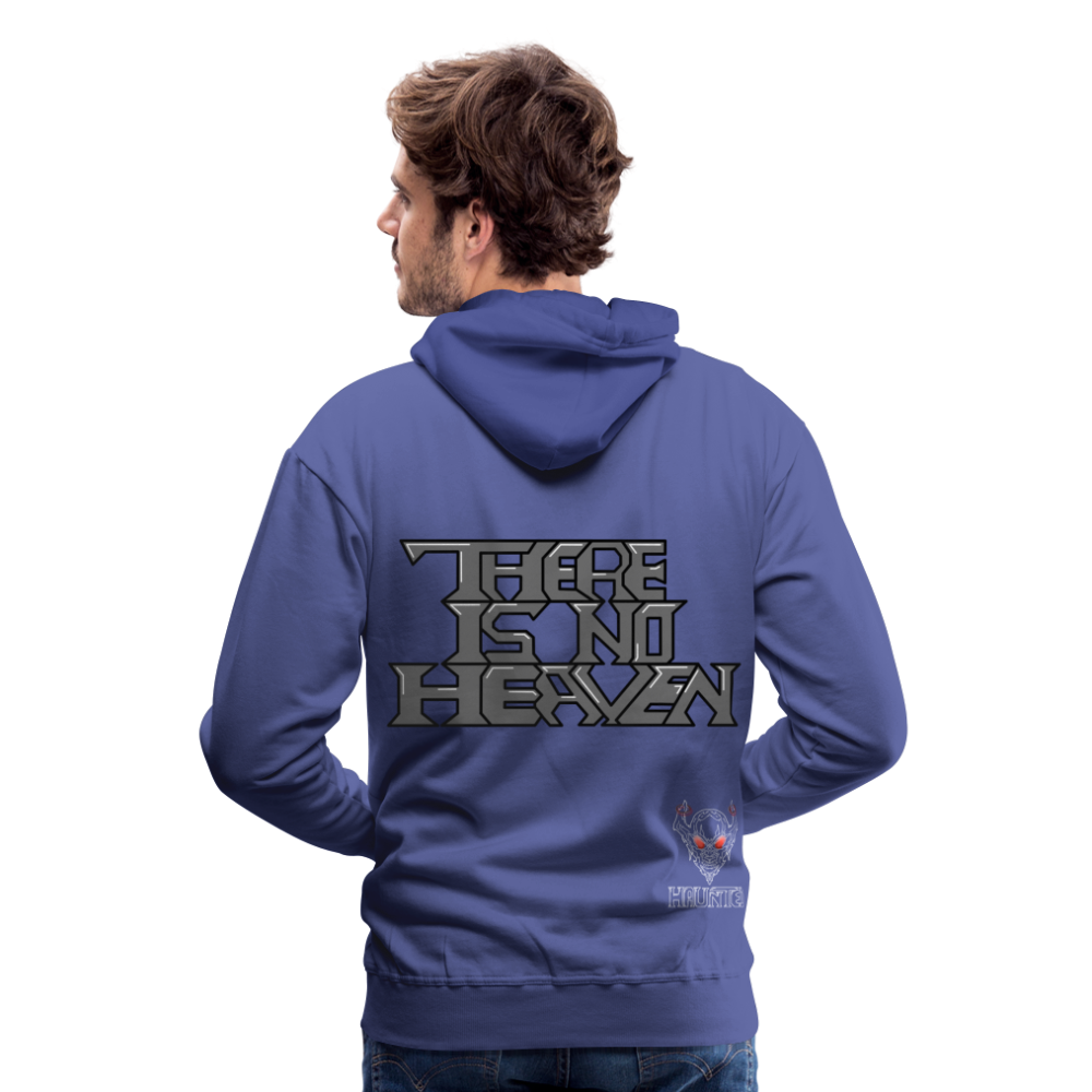 Men Hoodie There Is No Heaven Text - Königsblau