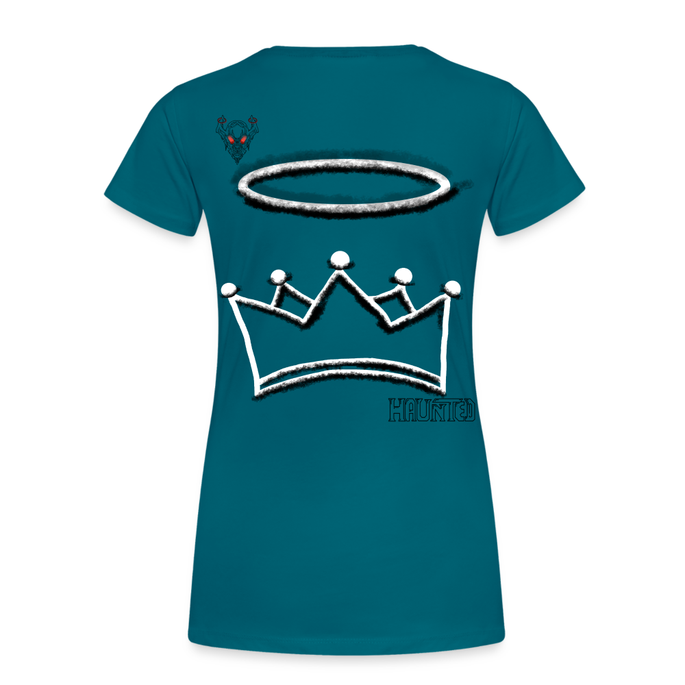 Woman T-Shirt Crown and Ring Dark - Divablau