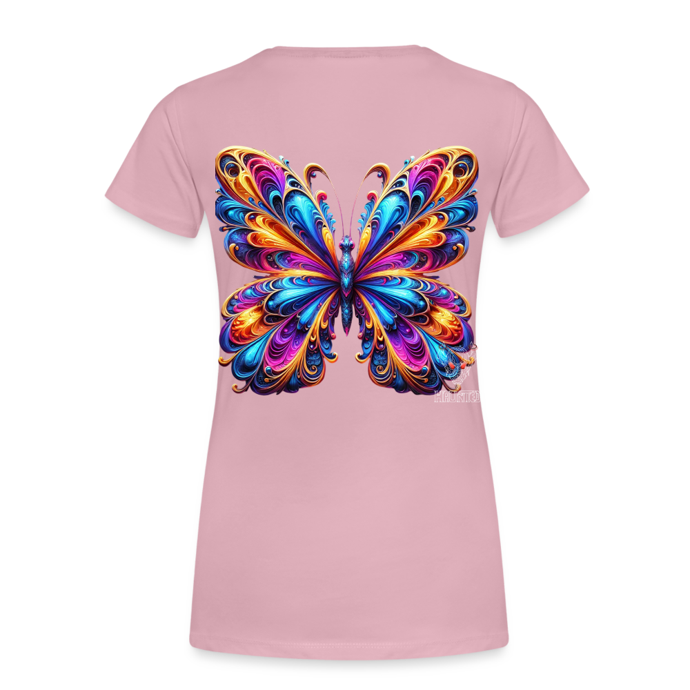 Woman T-Shirt Vibrant Butterfly Elegance - Hellrosa