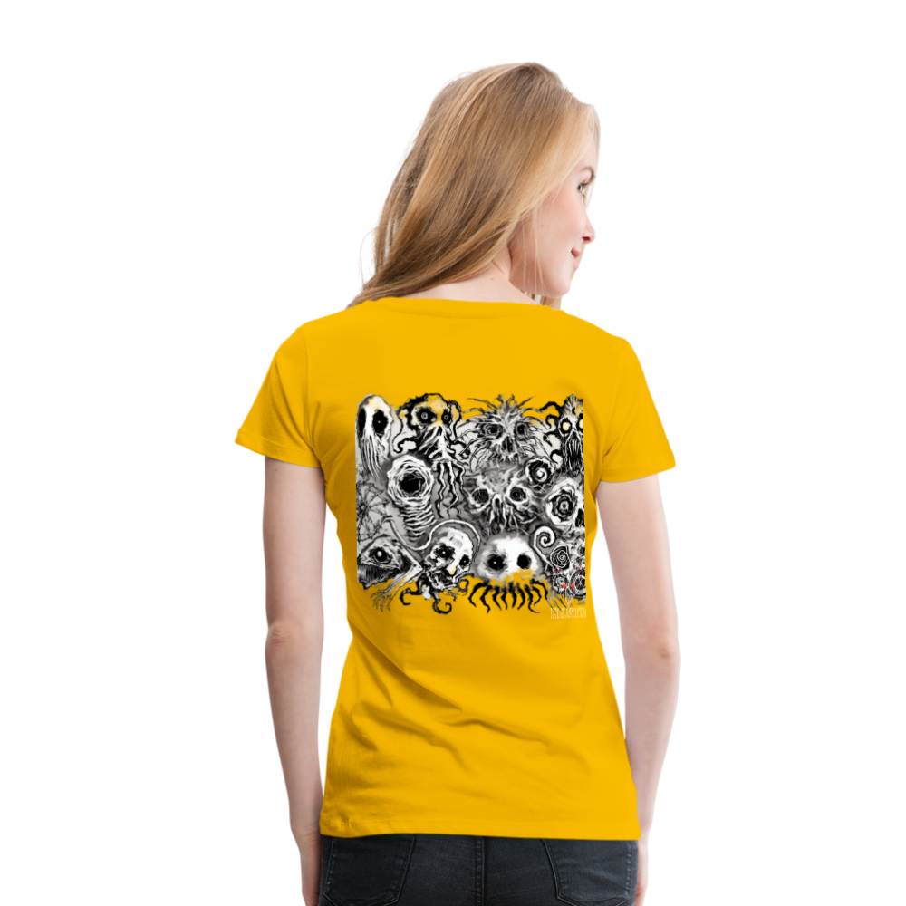 Woman T-Shirt Nightmare Veil Creatures - Sonnengelb