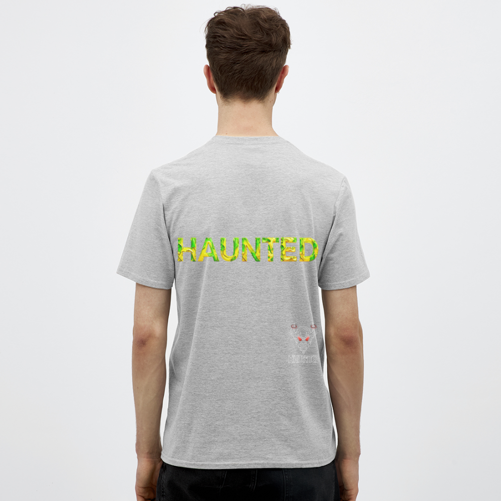 Men T-Shirt Citrus Jungle Splash - Grau meliert