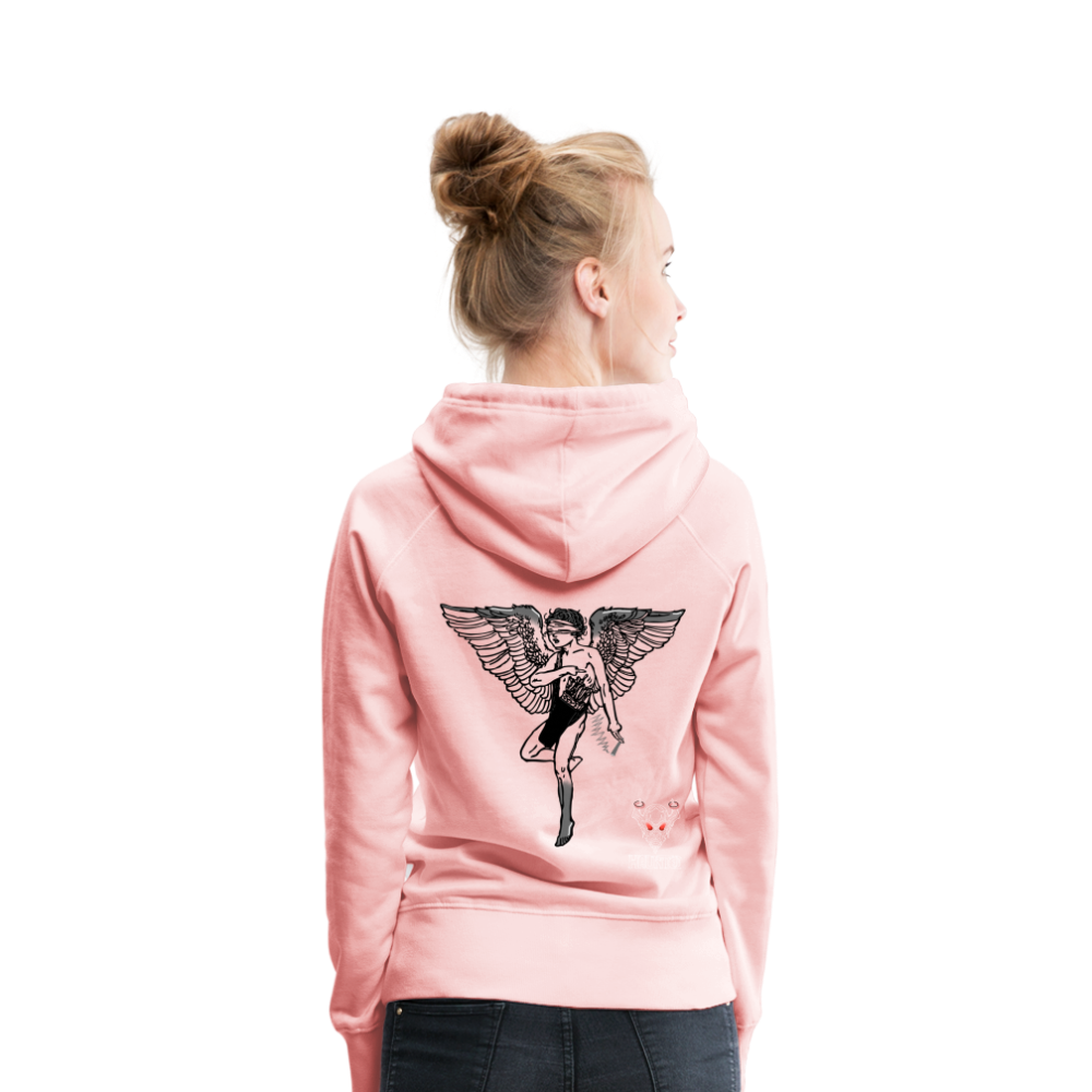 Woman Hoodie Angel - Kristallrosa