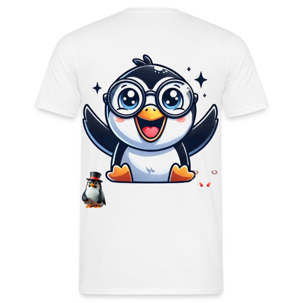 Men T-Shirt KasPenguin Happy - Weiß