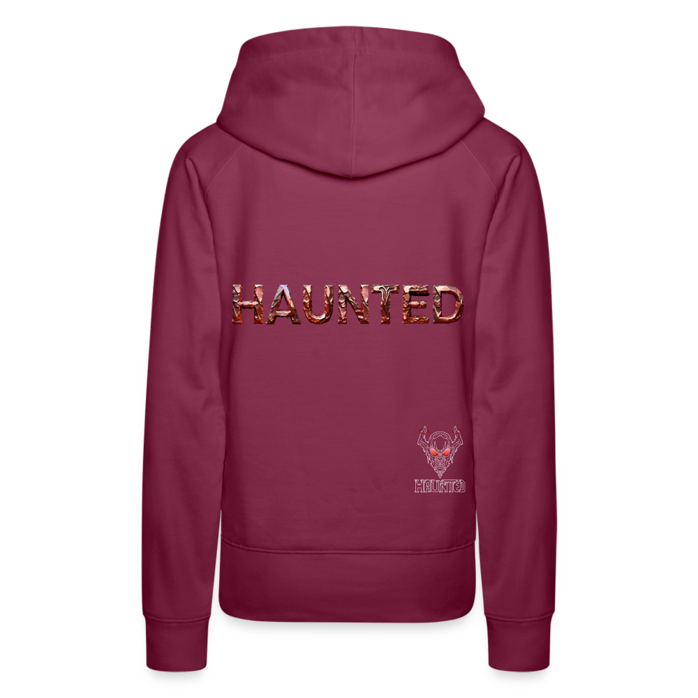 Women Hoodie Forged Ember Steel - Bordeaux