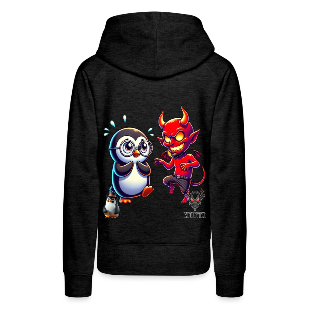 Women Hoodie Dancing with Devil - Anthrazit