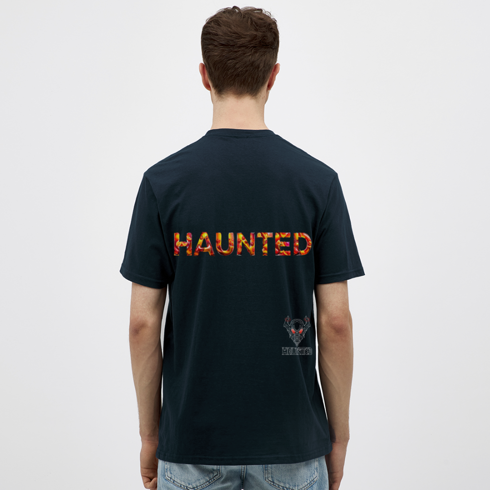 Men T-Shirt Citrus Sunset Splash - Navy