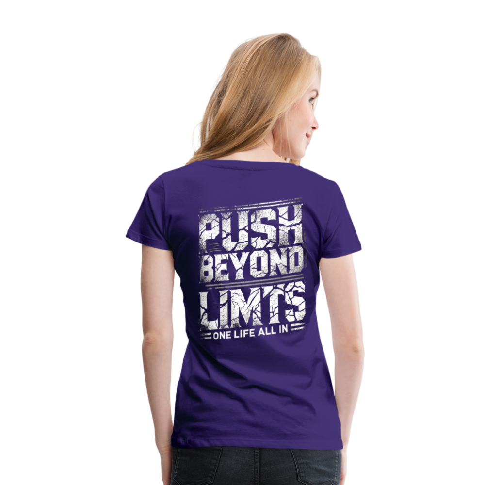Women T-Shirt Push Beyond Limits - Lila