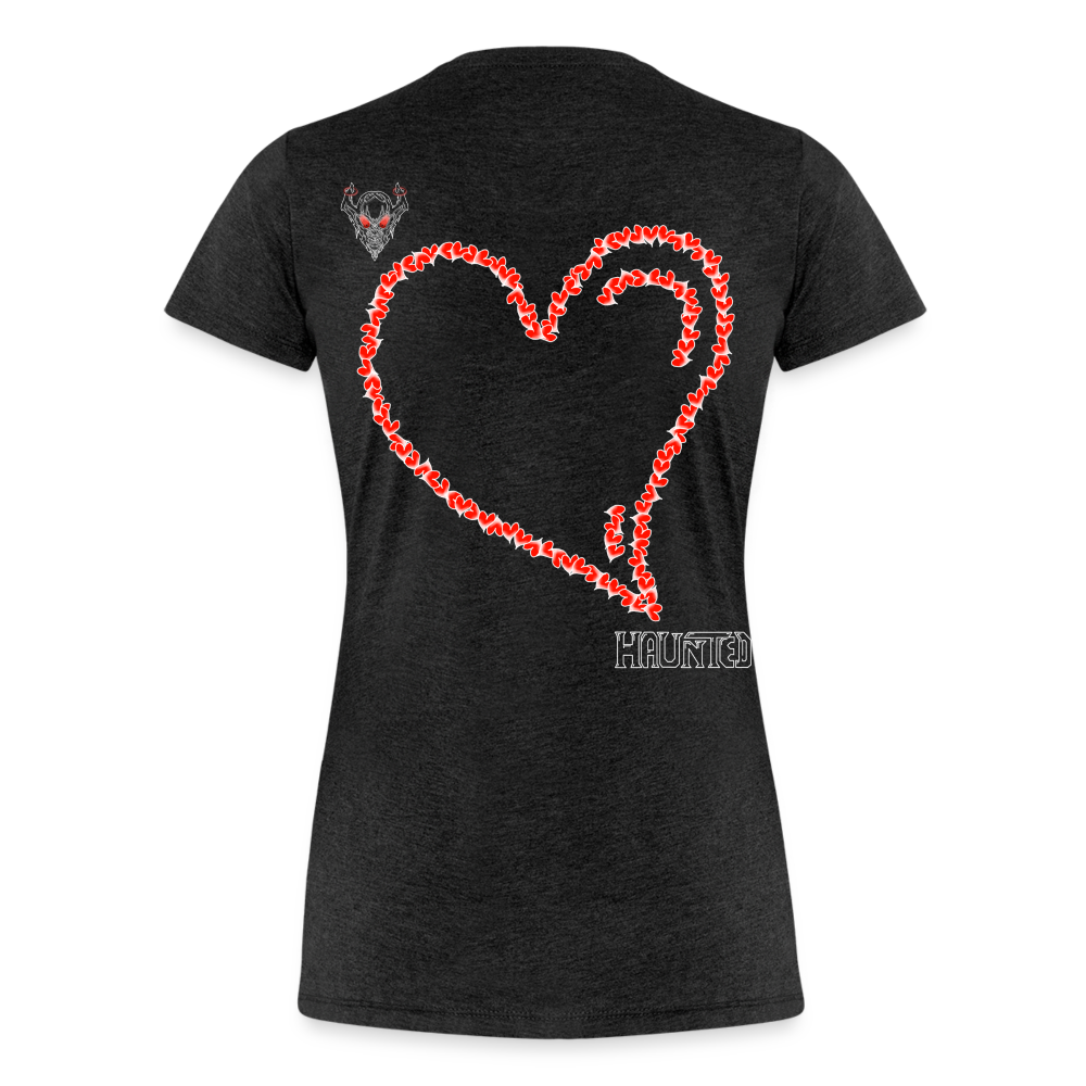 Woman T-Shirt Hearts Light - Anthrazit