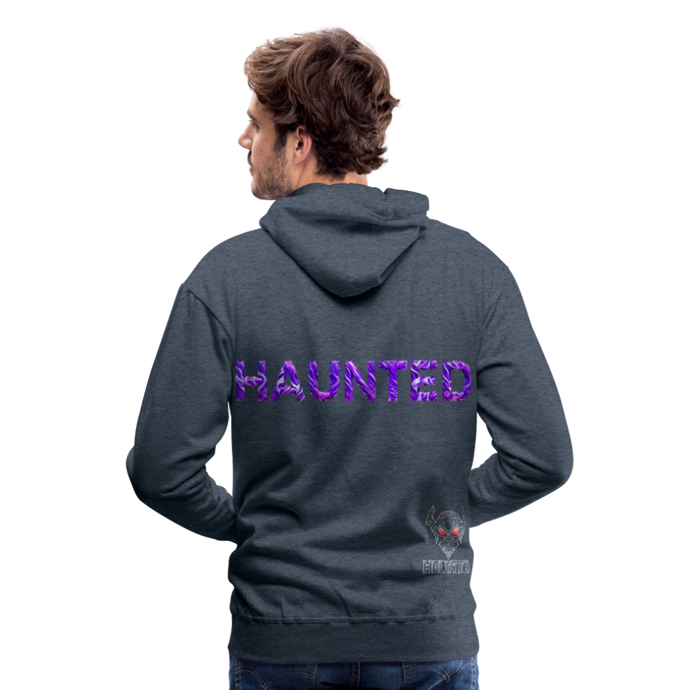 Men Hoodie Violet Whispers Essence - Jeansblau