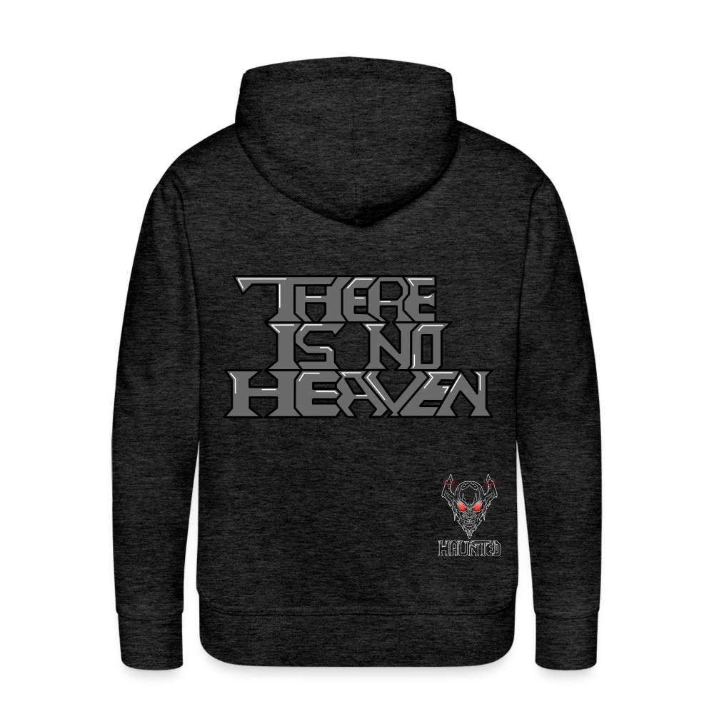 Men Hoodie There Is No Heaven Text - Anthrazit