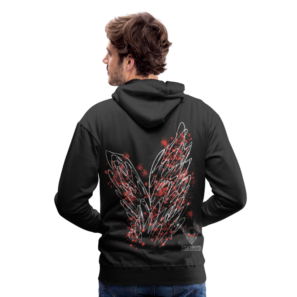 Men Hoodie Light Red Wings - Schwarz
