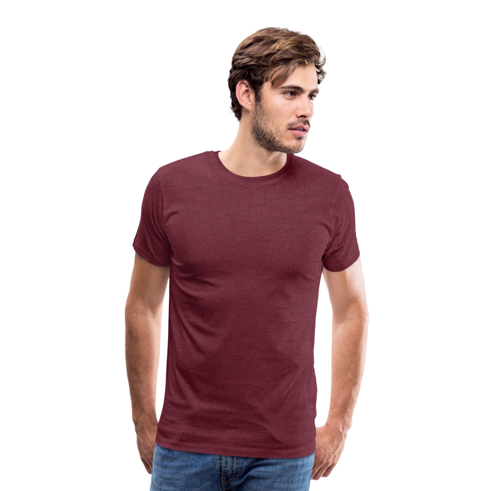 Men T-Shirt Never Stop The Grind - Bordeauxrot meliert