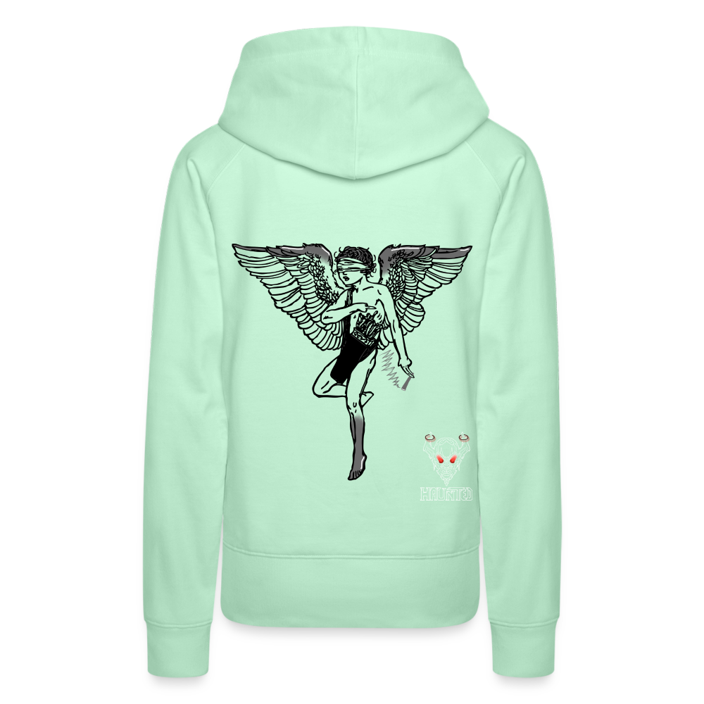 Woman Hoodie Angel - helles Mintgrün