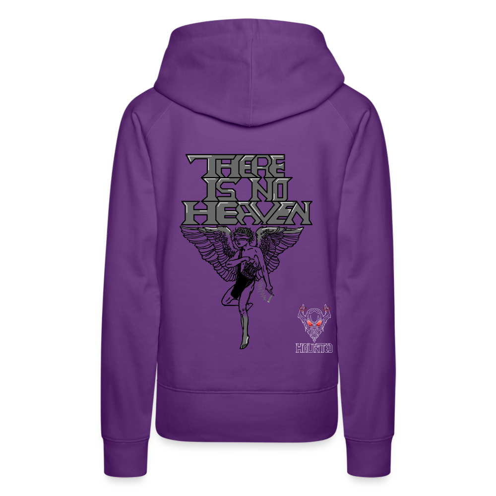 Woman Hoodie There Is No Heaven - Purple