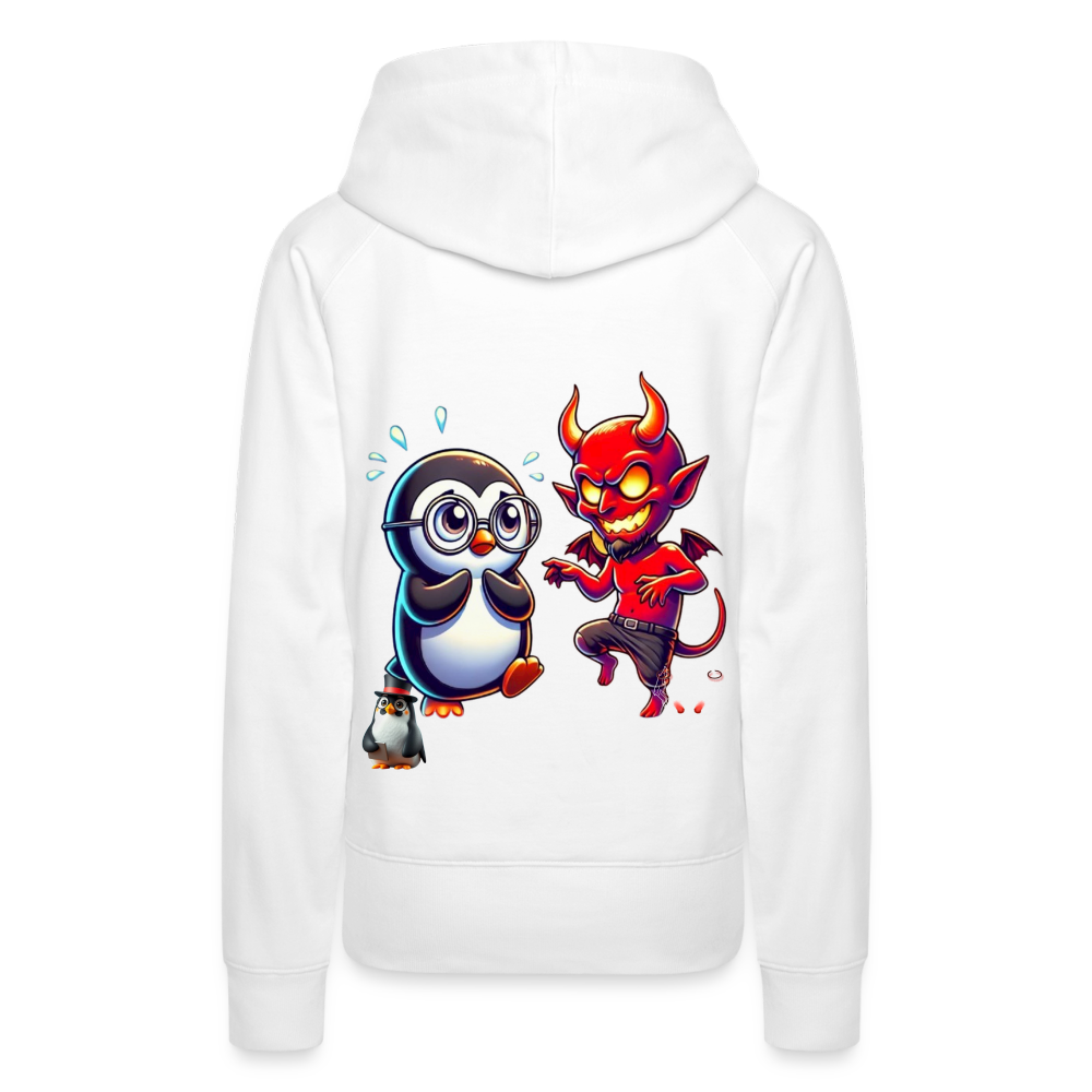 Women Hoodie Dancing with Devil - Weiß