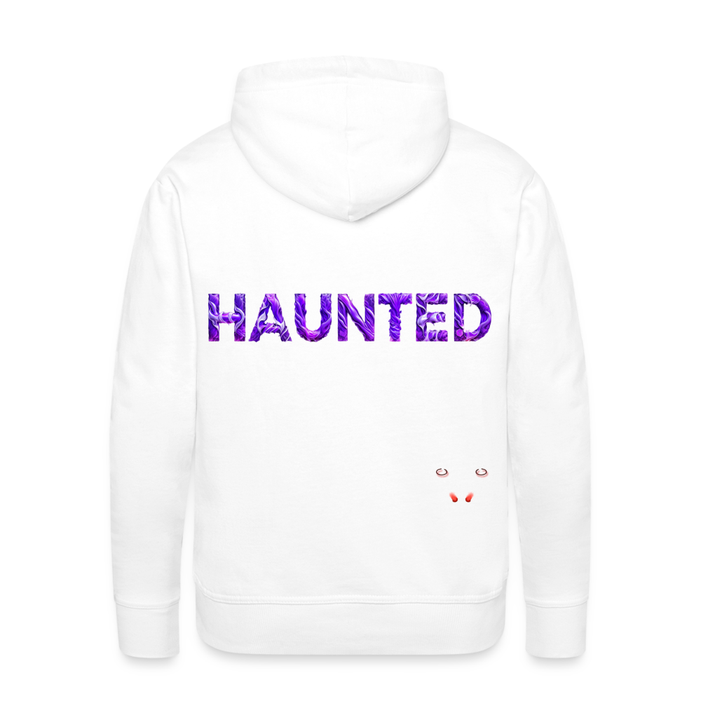 Men Hoodie Violet Whispers Essence - Weiß