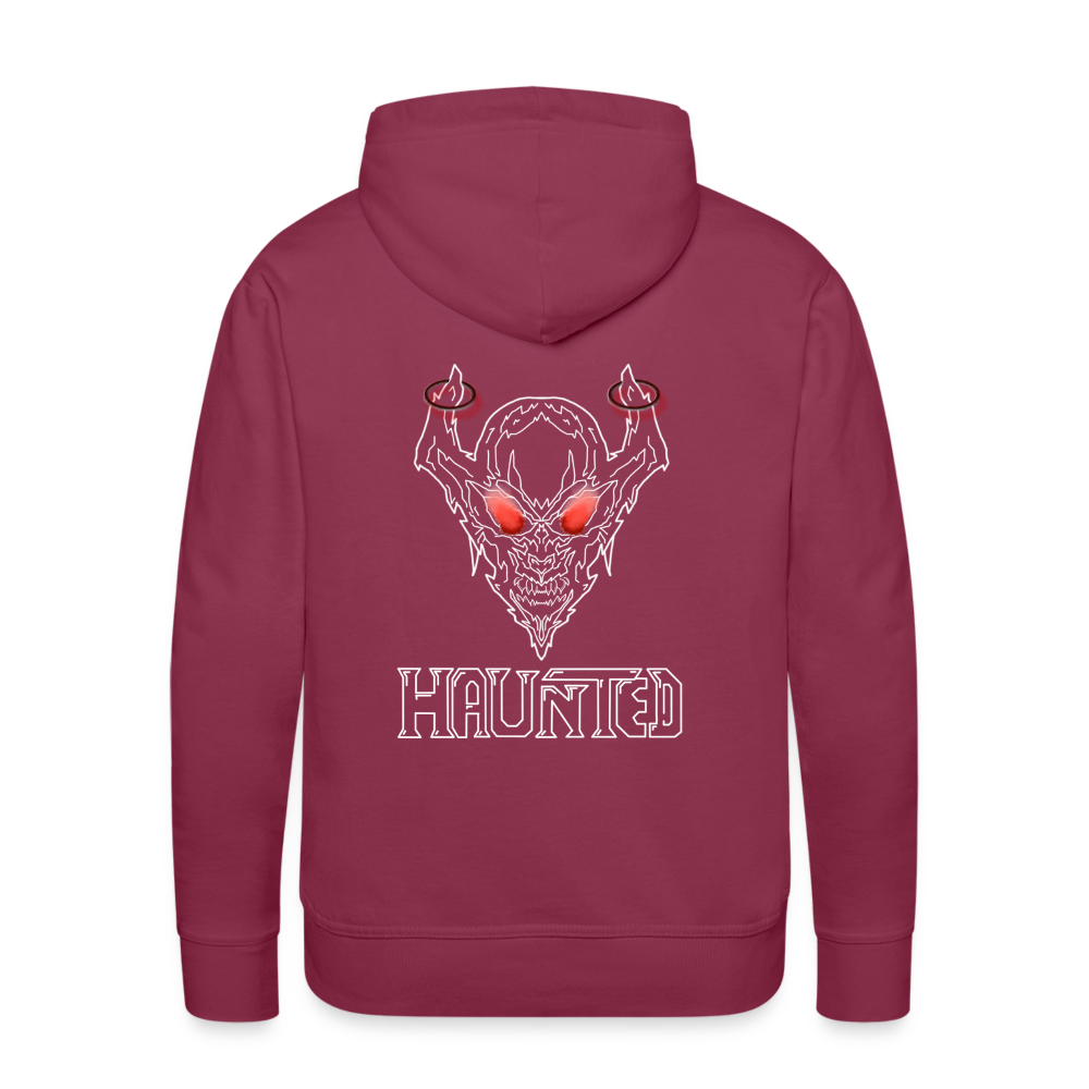 Men Hoodie Deamon White - Bordeaux