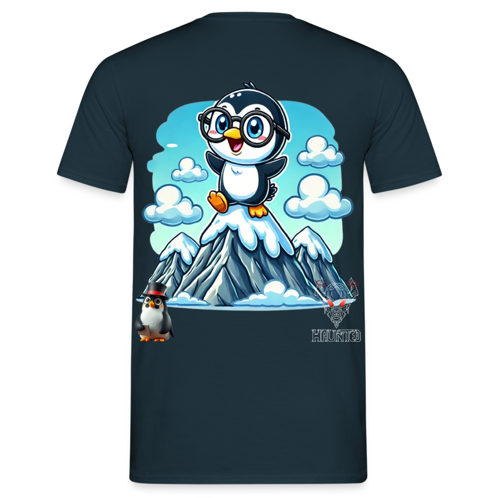 Men T-Shirt KasPenguin on Top - Navy