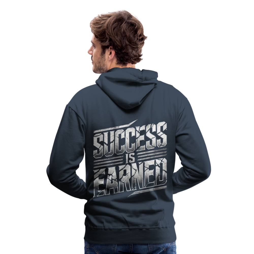 Men Hoodie Success is Earned - Navy