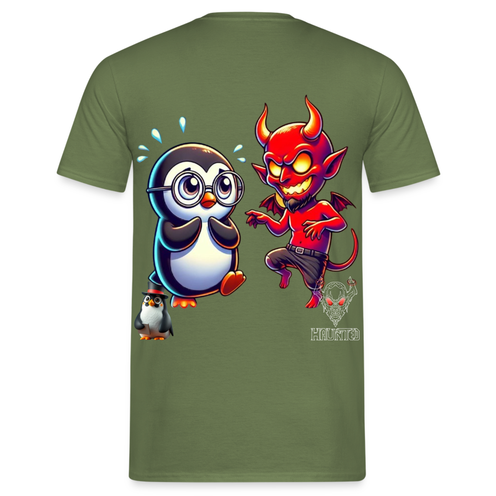 Men T-Shirt Dancing with Devil - Militärgrün