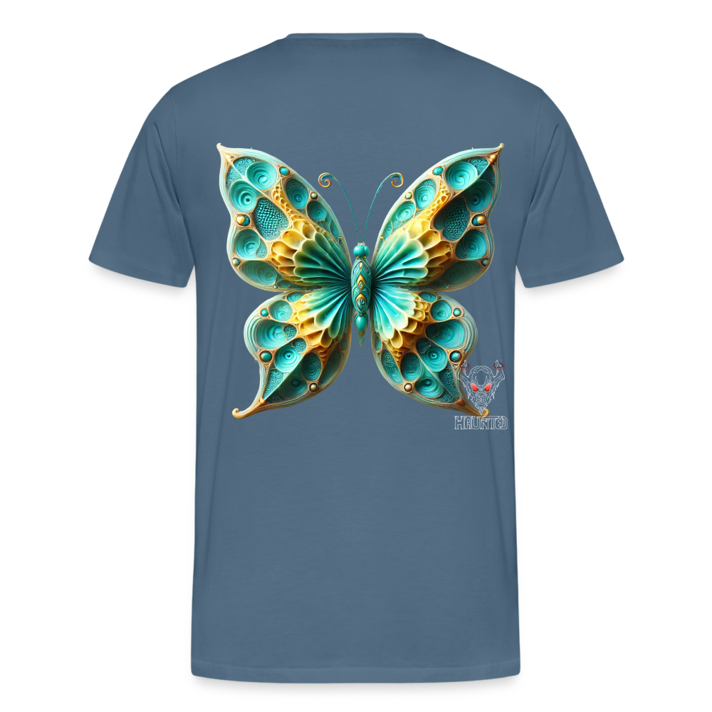 Men T-Shirt Aqua Wing Symphony - Blaugrau