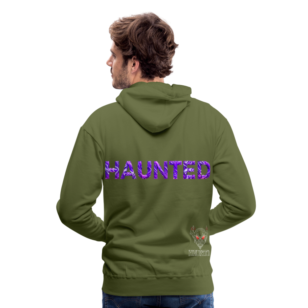 Men Hoodie Violet Whispers Essence - Olivgrün